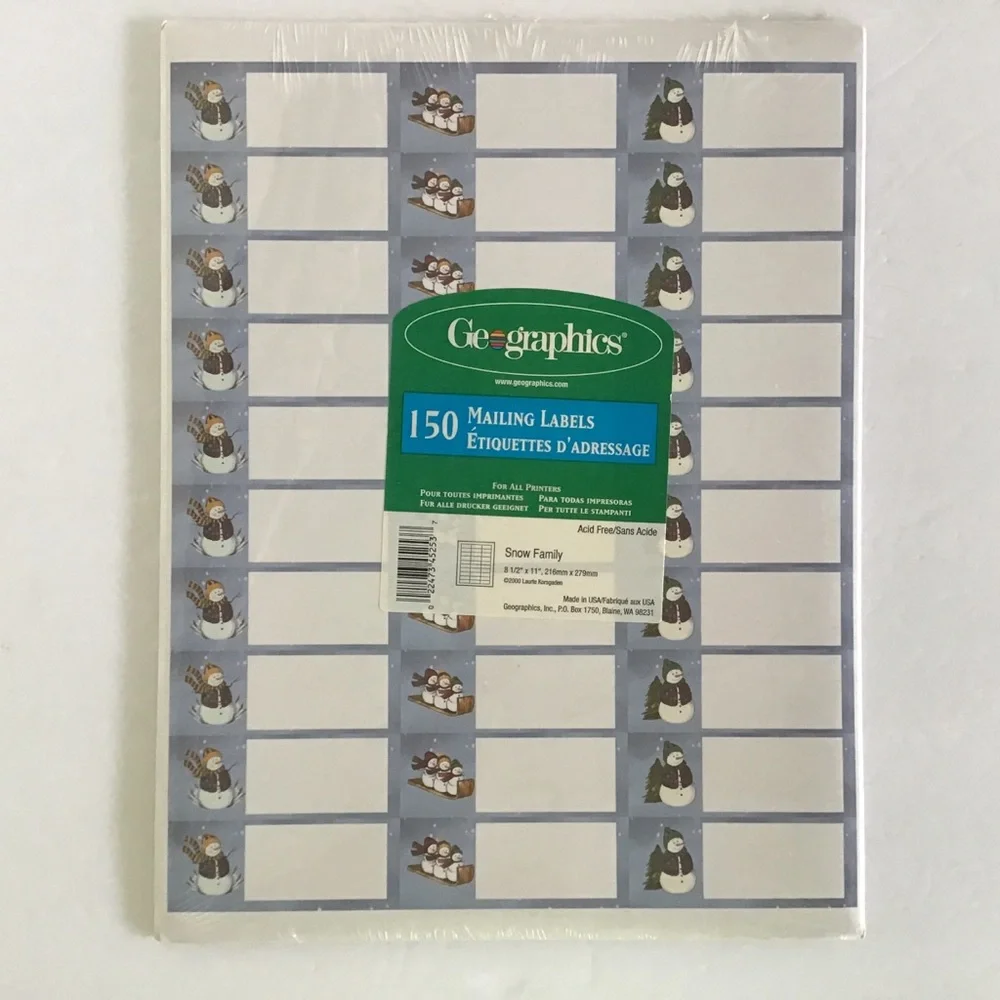 HOLIDAY CHRISTMAS MAILING ADDRESS LABELS NWT